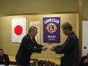 贈呈式　第29回LC杯加西市ｼﾞｭﾆｱﾊﾞﾚｰﾎﾞｰﾙ大会費　加西市ﾊﾞﾚｰﾎﾞｰﾙ協会　副会長　増田　雅宏氏　