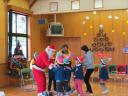 サンタクロース　クリスマス訪問　西在田幼稚園